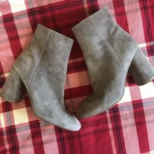 Grey Suede Vince Ridley Boot Ridley Ankle Boot Grey Suede Women's